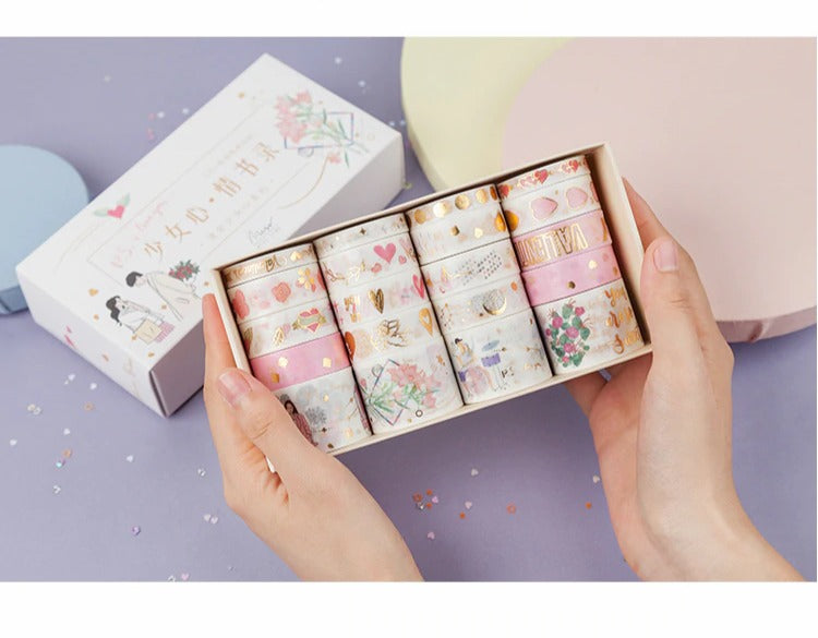 20 Pcs Vintage Girl Washi Tape Set