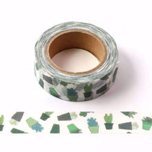 Load image into Gallery viewer, Potted Succulents Washi Tape
