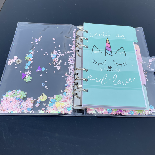 Unicorn Transparent Ring Binder