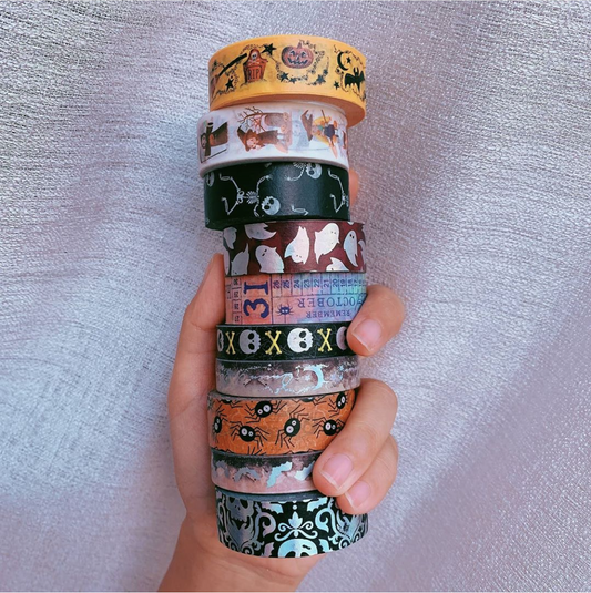 10 piece Trick or Treat Washi Tape set