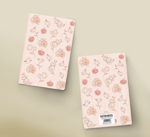 THE PASTEL PINK ROSES: ALL-PURPOSE NOTEBOOK (A5/100GSM)