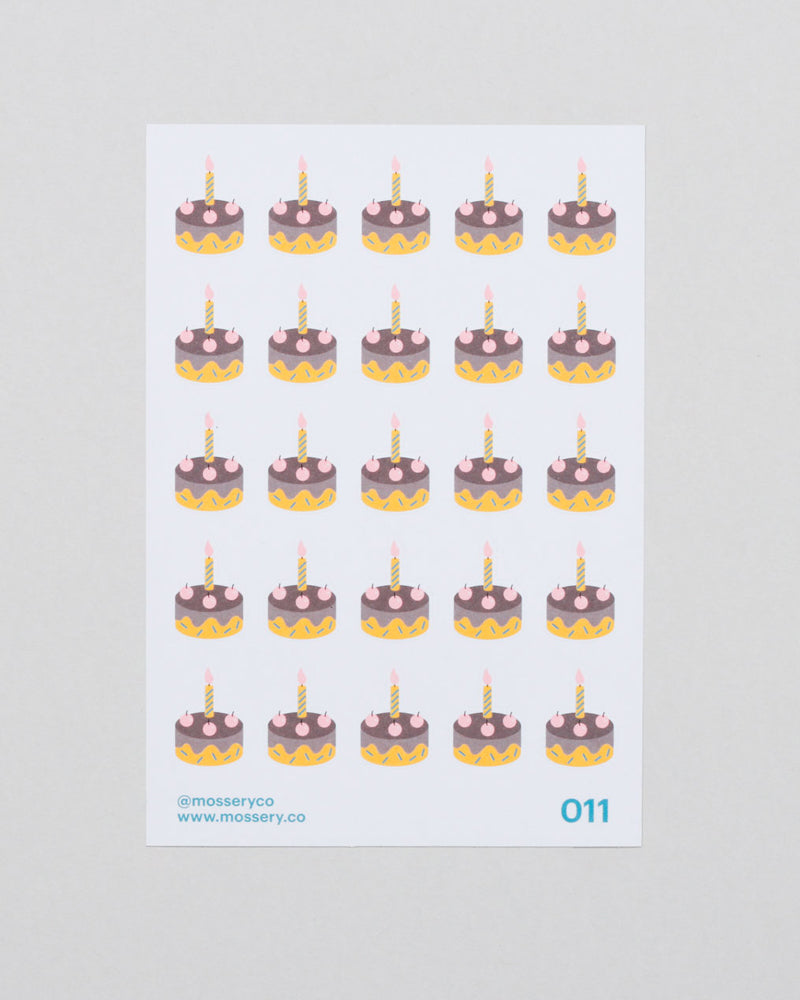 Mossery Stickers- Cake