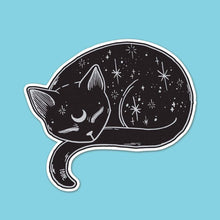 Load image into Gallery viewer, Mystical Cat Die Cut Vinyl Sticker
