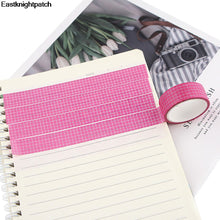 Load image into Gallery viewer, Pink Grid Washi Tape
