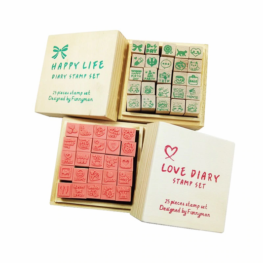 25 Pcs/set Kawaii Diary stamp set