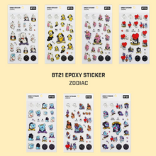 Load image into Gallery viewer, BT21 OFFICIAL EPOXY STICKER - ZODIAC
