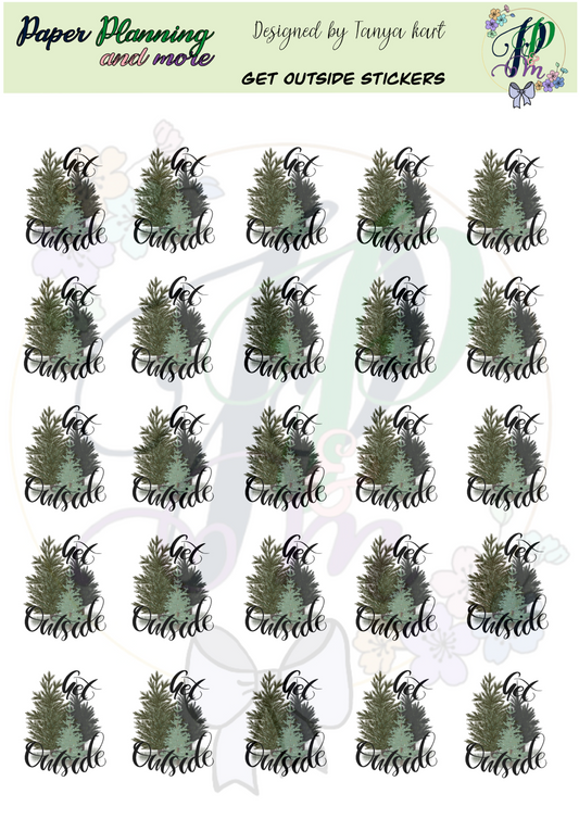 Get Outside Sticker Sheet