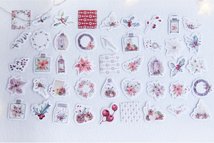 Christmas Flowers Decorative Stickers