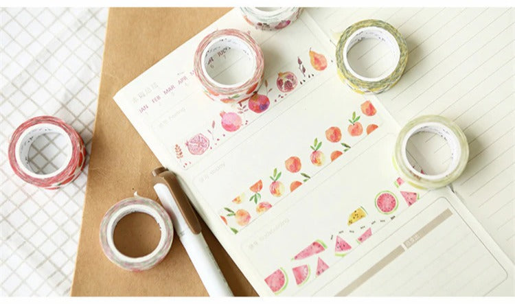 Kawaii Fruits Washi Tape