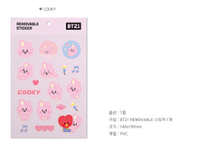 Load image into Gallery viewer, BT21 BABY REMOVABLE STICKER
