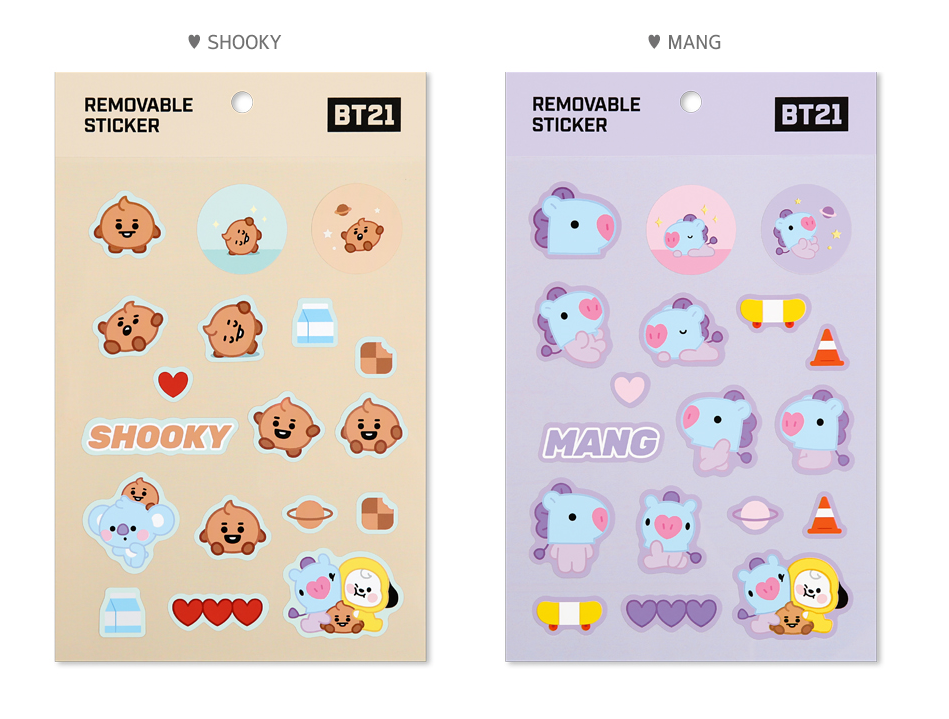 BT21 BABY REMOVABLE STICKER