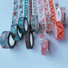 Load image into Gallery viewer, 9 piece Christmas Wreaths Washi Tape Set
