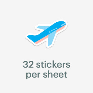Mossery Stickers- Aeroplane