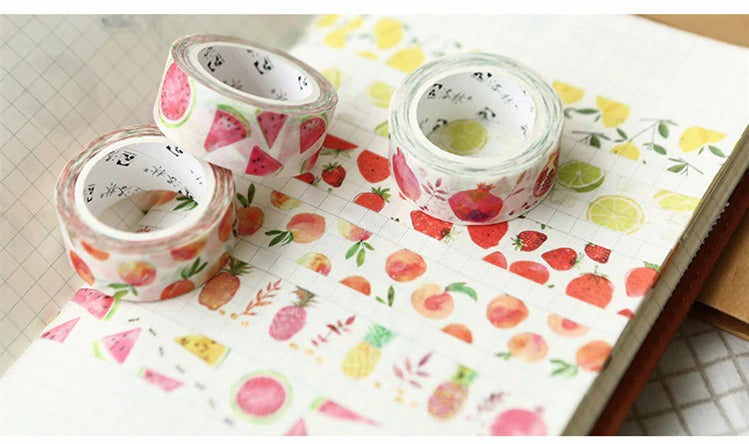 Kawaii Fruits Washi Tape