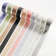 Load image into Gallery viewer, 10 Piece Grid Washi Tape Set
