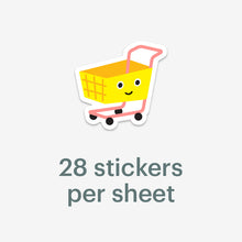 Load image into Gallery viewer, Mossery Stickers- Shopping Cart
