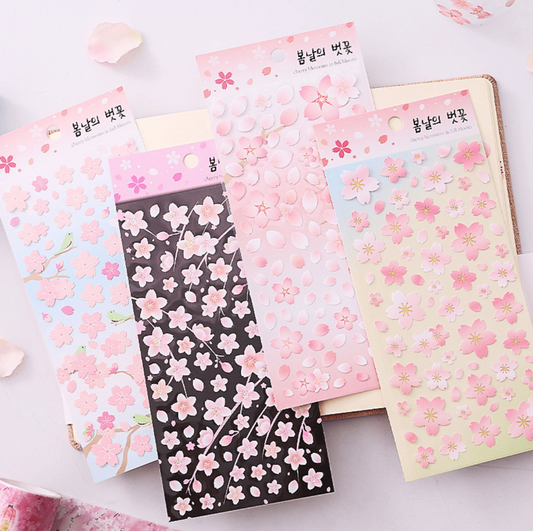 Sakura Cherry Blossom Stickers - In Full Bloom