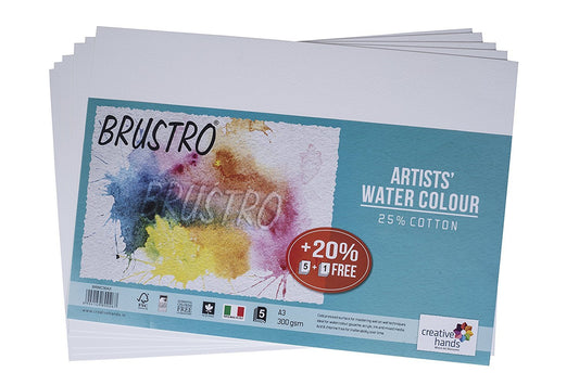 BR WC Paper 300gsm A3 Pk of 5+1