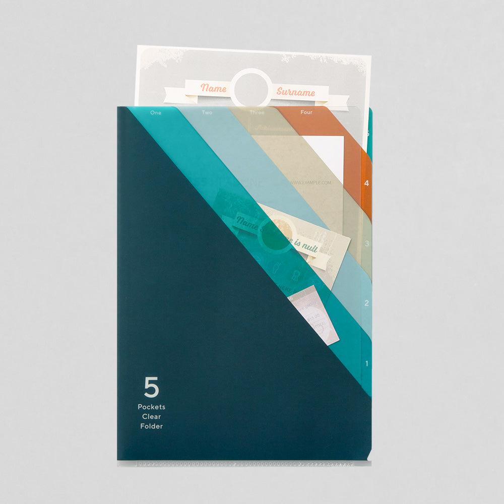 5 Pockets Clear Cover