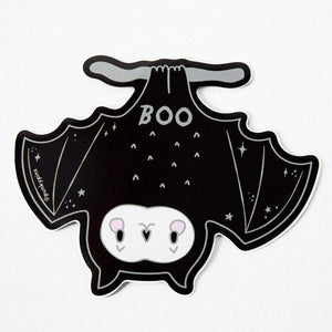 Spooky Boo Bat Laptop Sticker