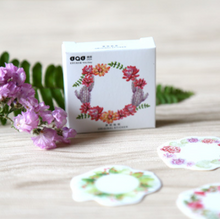 Load image into Gallery viewer, Summer Flower Wreath Stickers
