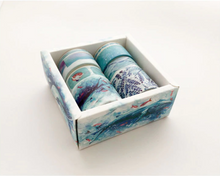 Load image into Gallery viewer, 8 Piece Sea and Sky Washi Tape Set
