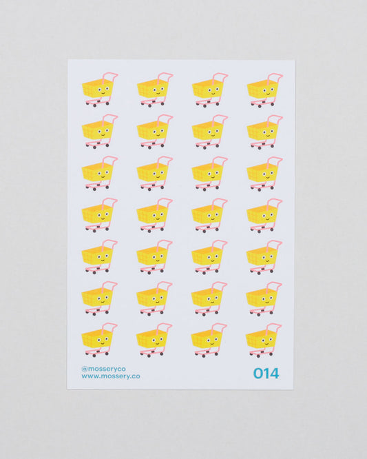 Mossery Stickers- Shopping Cart