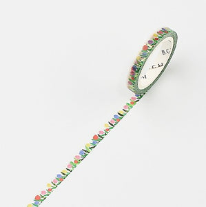 BGM Tulip Field Slim Washi Tape