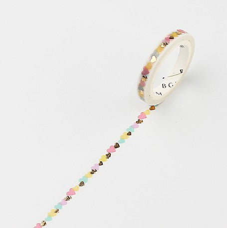 BGM Little Heart Slim Washi Tape