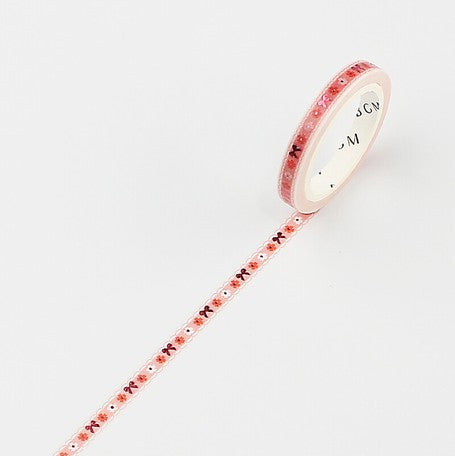 BGM Pink Lace Slim Washi Tape