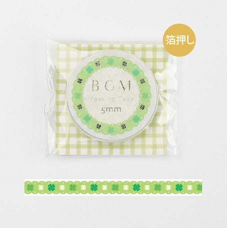 BGM Green Lace Slim Washi Tape