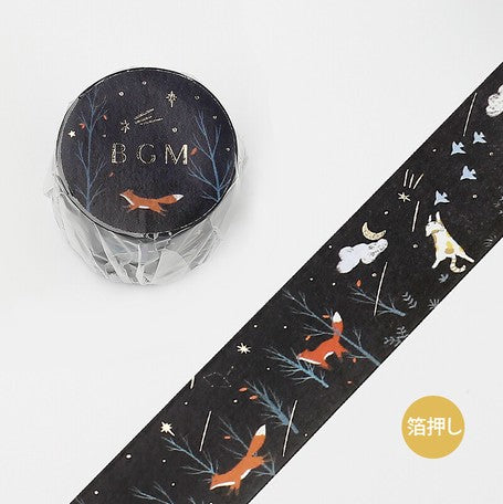 BGM Shooting Star Night Washi Tape