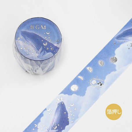 BGM Whale Night Washi Tape