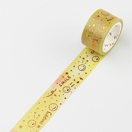 BGM Yellow Smile Washi Tape