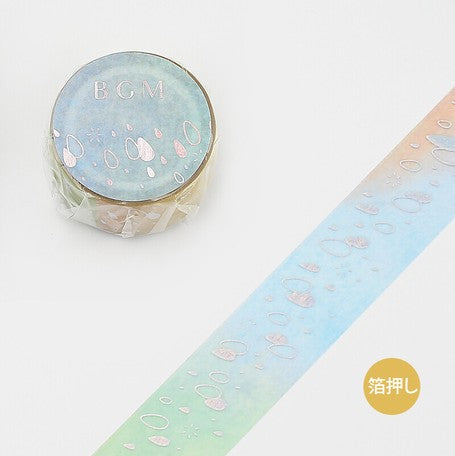 BGM Rainbow Colour Rain Washi Tape