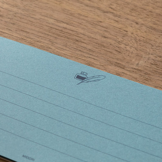 Message Letter Pad Giving a color Blue