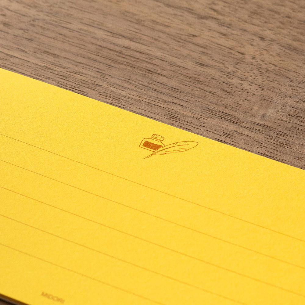 Message Letter Pad Giving a color Gold