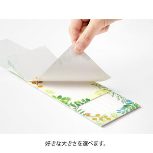 3-size Assorted Message Pad Botanical