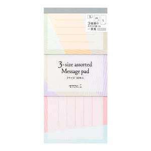 3-size Assorted Message Pad Colored blocks