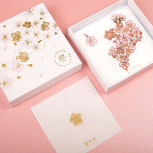 Sakura Bloom 18K Gold Plated Bookmark