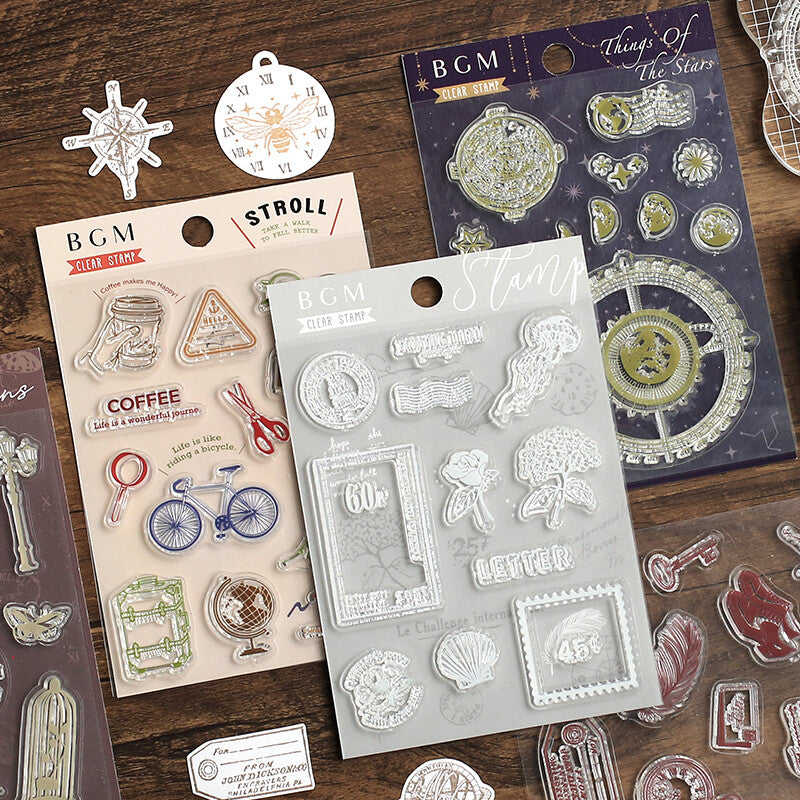 BGM Clear Stamp - Decorative Lines