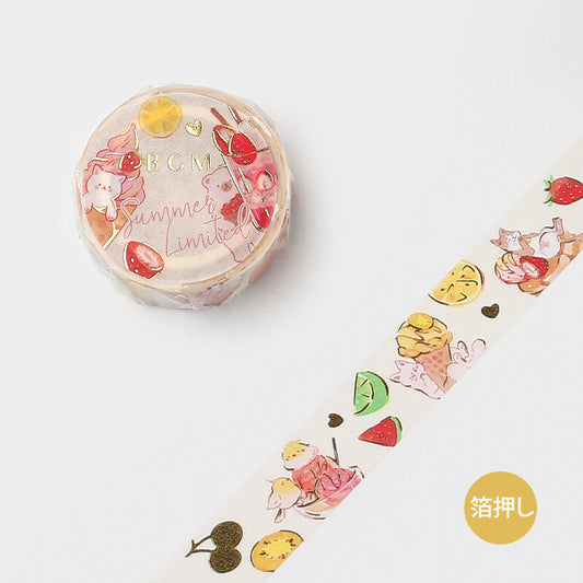 BGM Washi Tape Animal Sweets