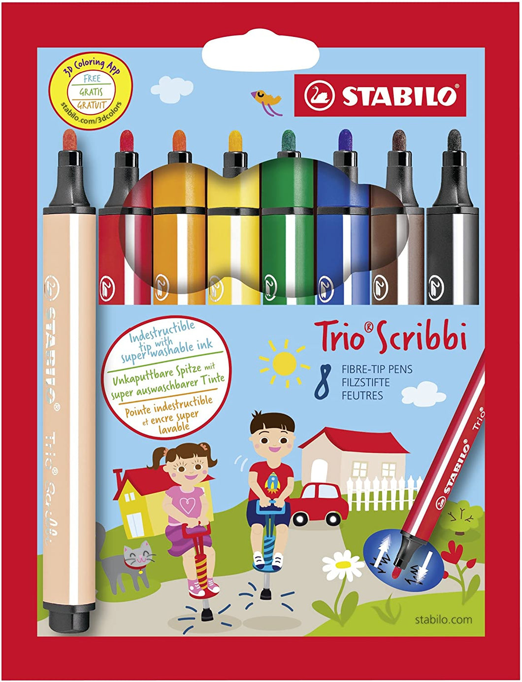 Stabilo Trio Scribbi Set of 8