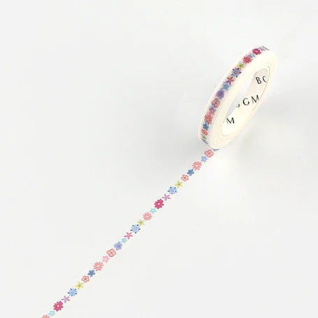 BGM Aya Flower Slim Washi Tape
