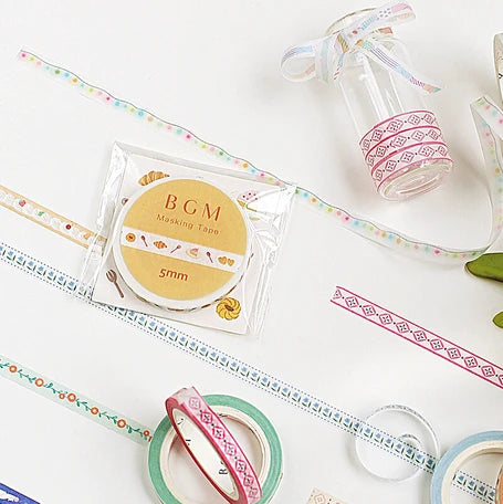 BGM Croissant Slim Washi Tape