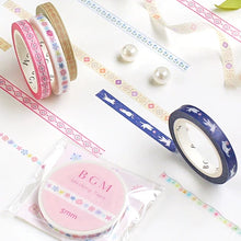 Load image into Gallery viewer, BGM Pink Ribbon Slim Washi Tape
