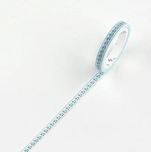 BGM Garden Blue Ribbon Slim Washi Tape