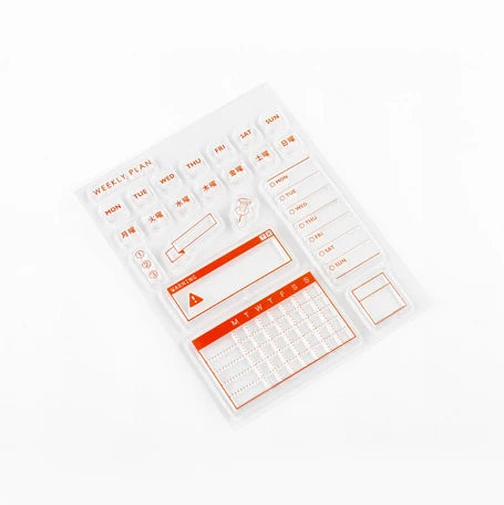 BGM Clear Stamp -Weekly