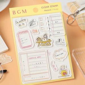 BGM Clear Stamp -Study