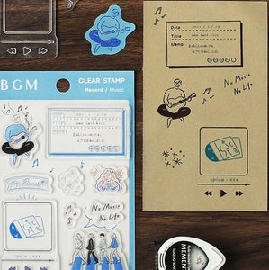 BGM Clear Stamp -Music